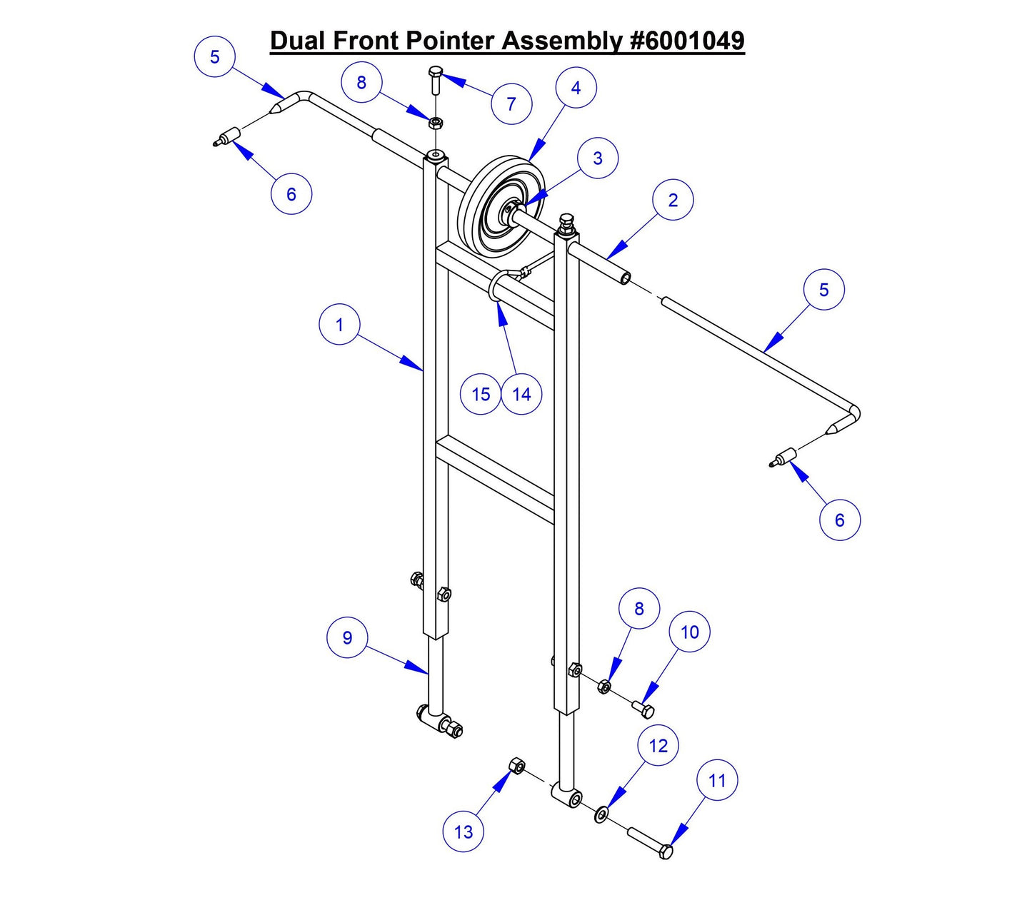 CC5049 Dual Front Pointer Assembly