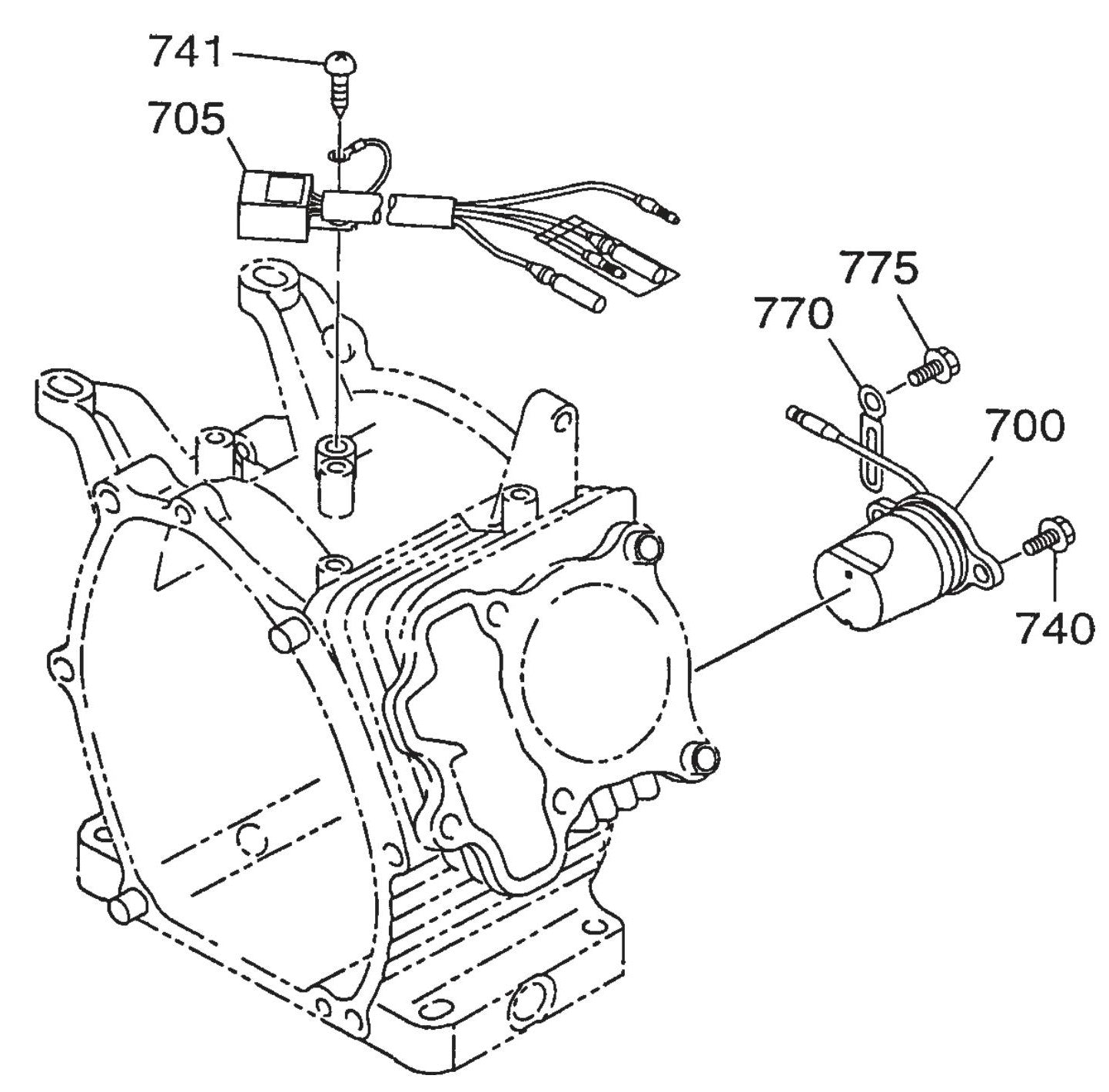 QP40TE ROBIN EX270D50021 ENGINE Electric Device Assembly Parts By Multiquip