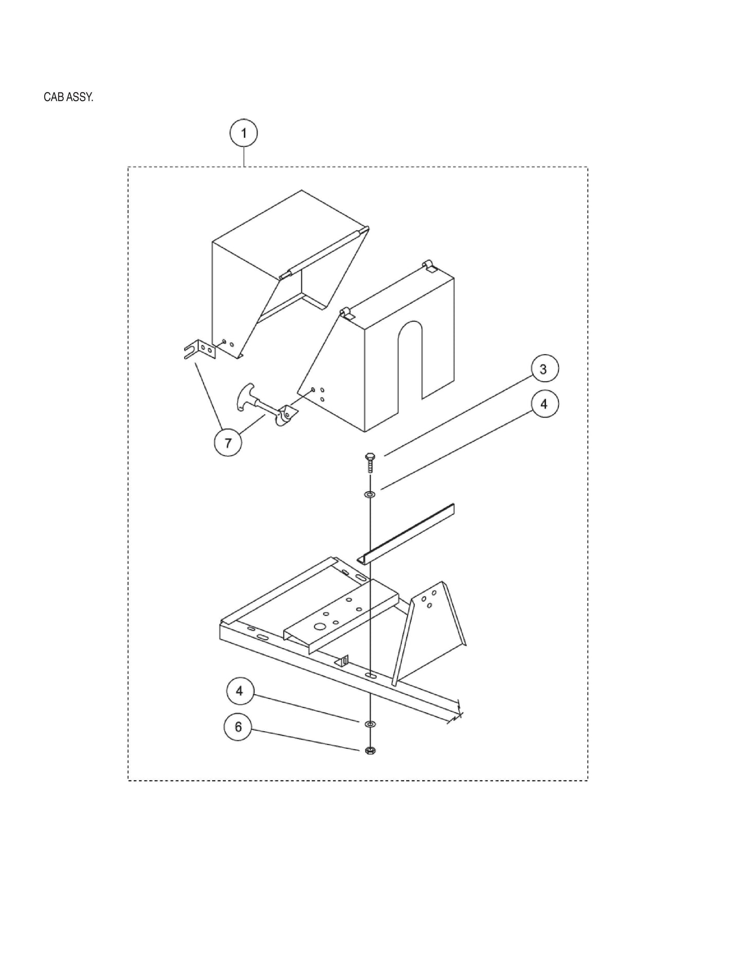 EM120SM Cab Assembly Parts