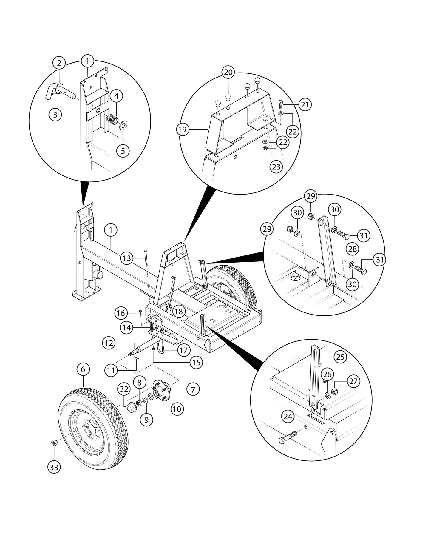 Frame Assembly Parts- EM12M, EM12ME51, EM12ME53 Mechanical Drive by Plaster and Motar Mixer