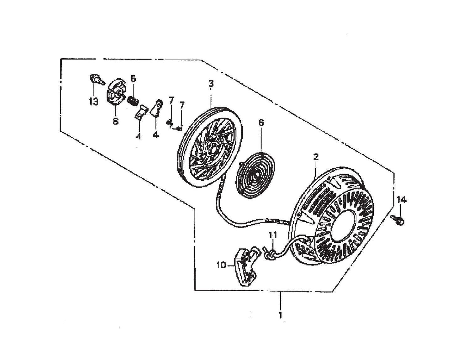 Recoil Starter Assembly Parts- EM90S (Steel), EM90P (Plastic) Plaster And Motor Mixer