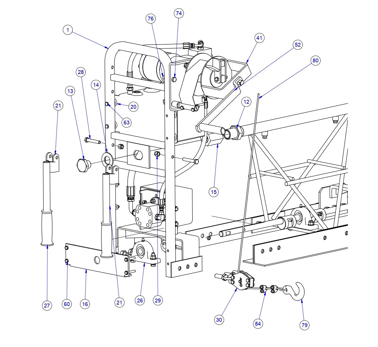 SE12 End Handle Assembly Parts By Allen Engineering