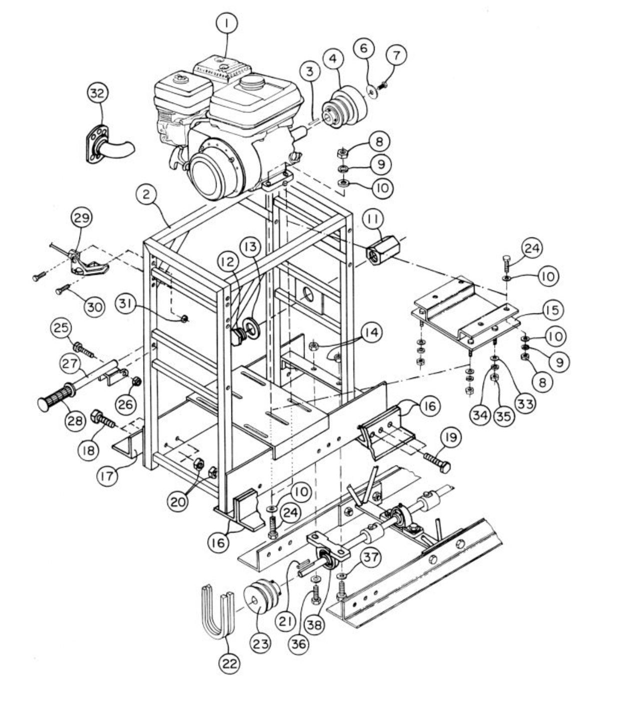 SE12 End Mount Engine Assembly Parts By Allen Engineering