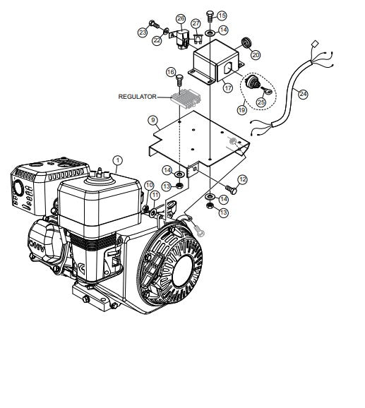 WBH-16EF Engine Assembly Parts by Multiquip Whiteman