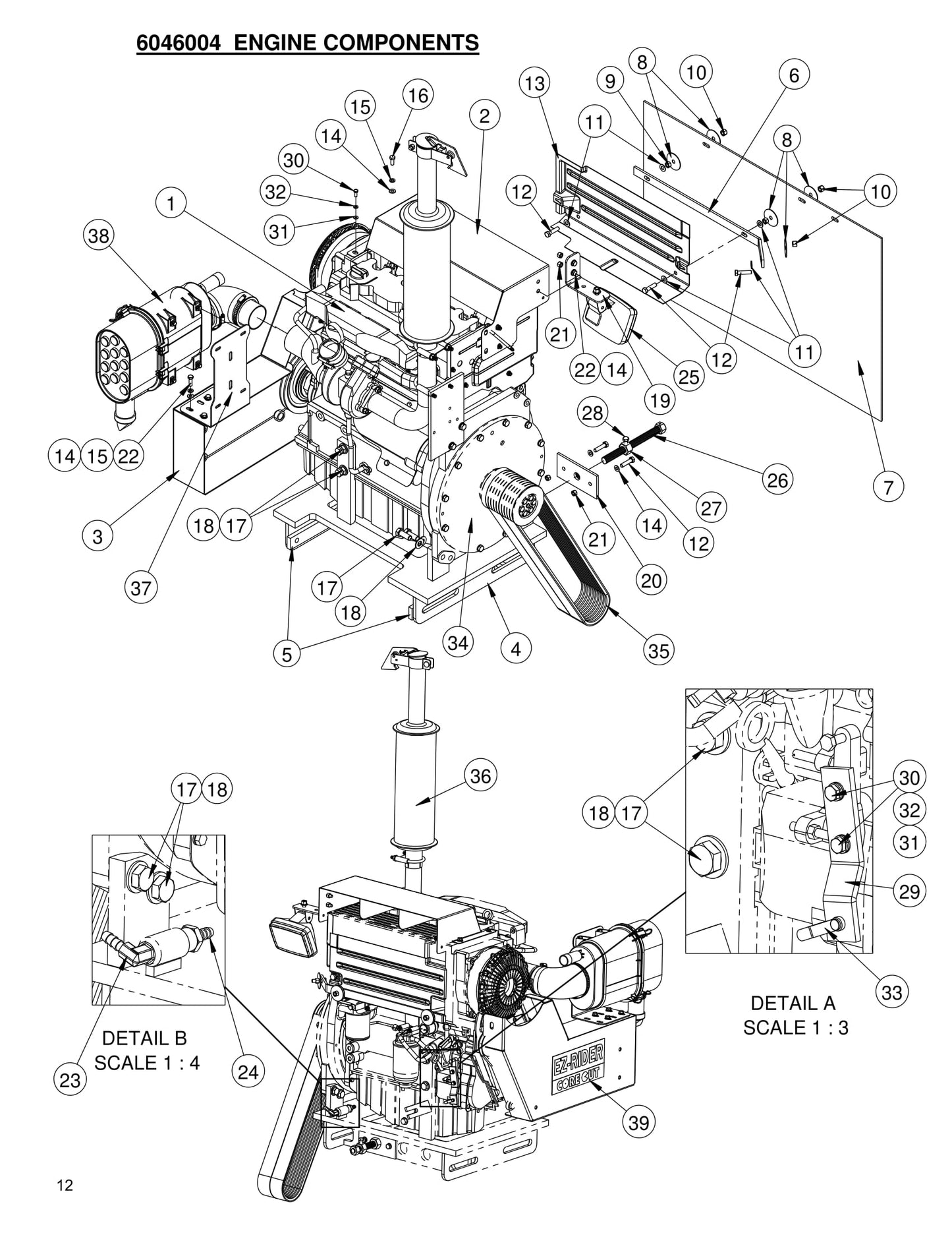 CC7874XL Engine Components