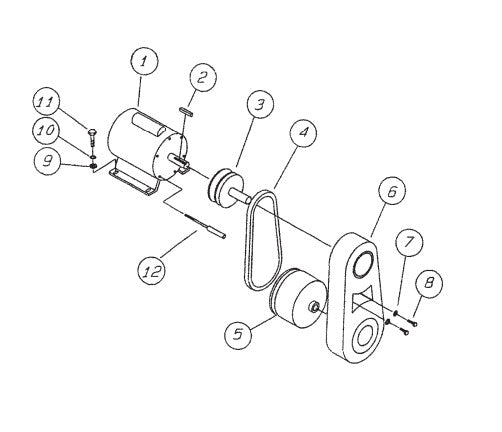 Electric Motor Assembly Parts for Epoxy Series Trowels by Multiquip Whiteman