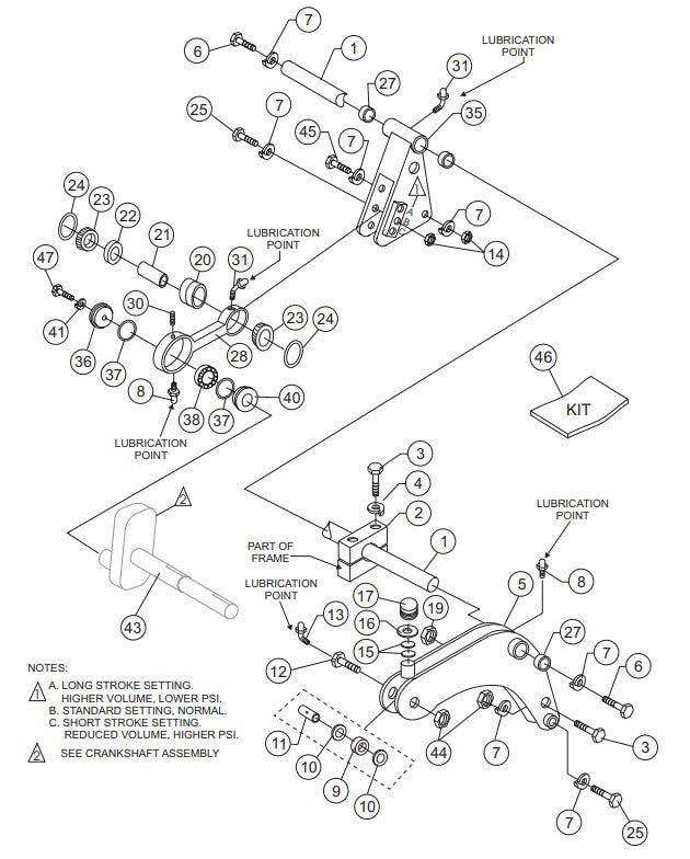 C30HDG Pump Rocker Assembly Parts by Multiquip