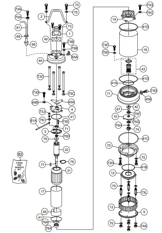 ST41230/ST41460 Assembly Parts