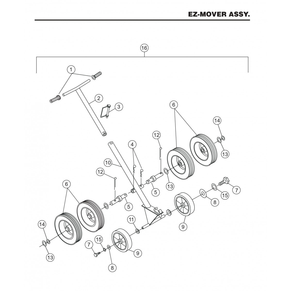 HTN27KTCSL HTN28KTCSL EZ-Mover Assembly