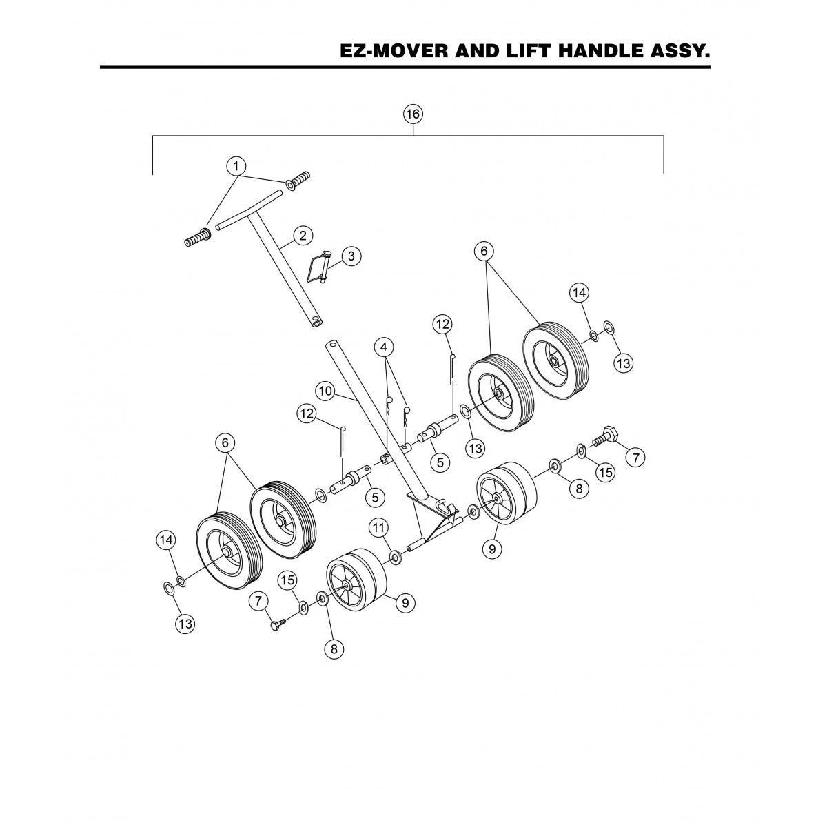 HTNS5S-2 EZ-Mover and Lift Handle Assembly