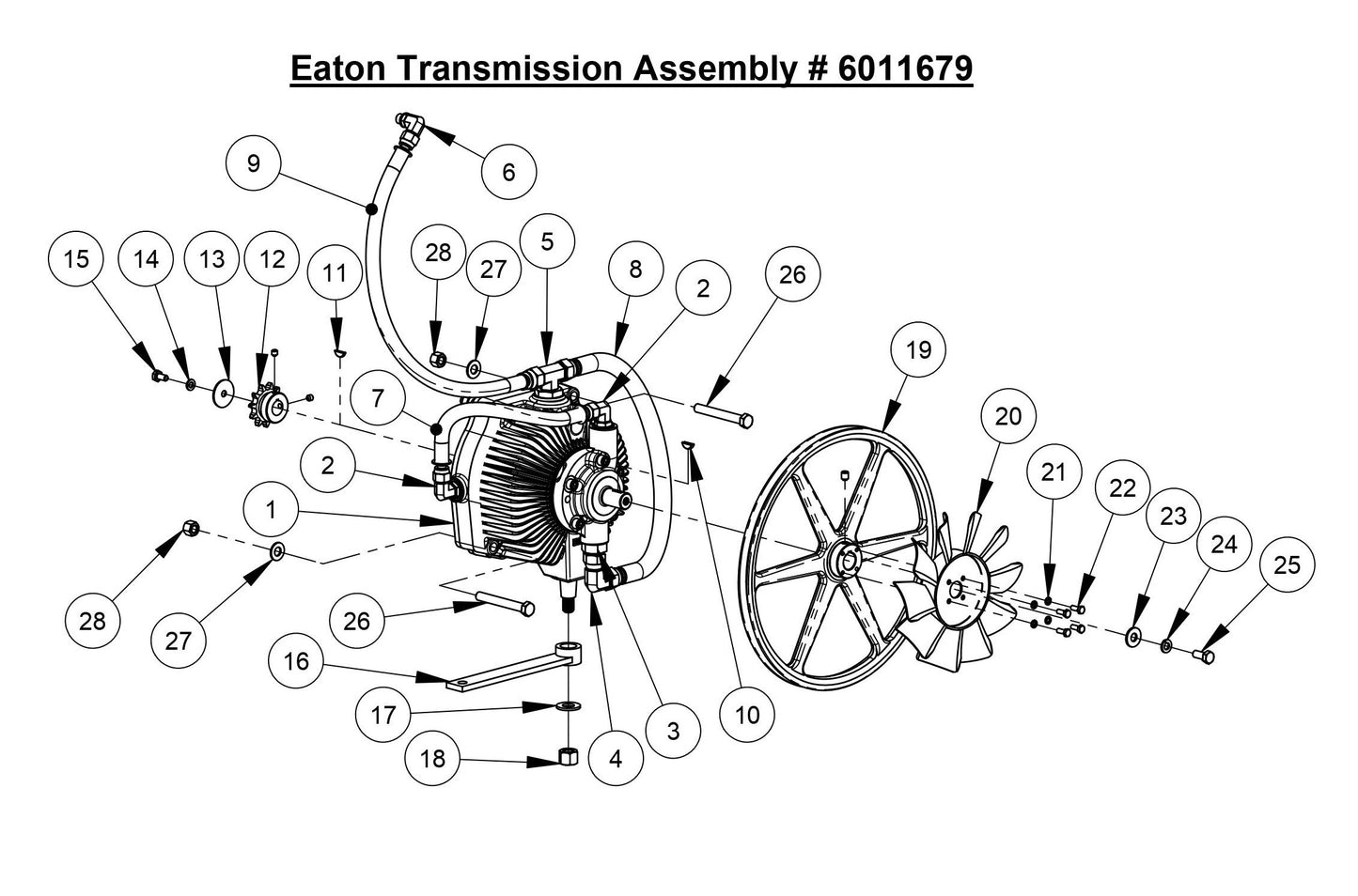 CC3535JBVP Eaton Transmission Assembly