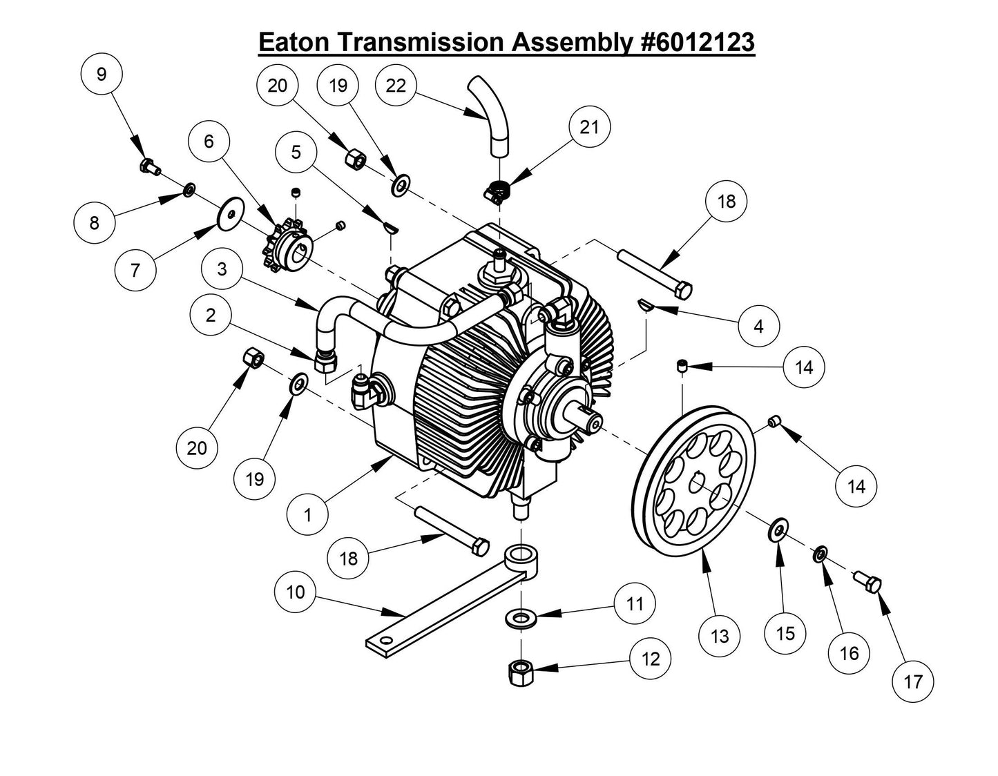 CC3700TE Eaton Transmission Assembly
