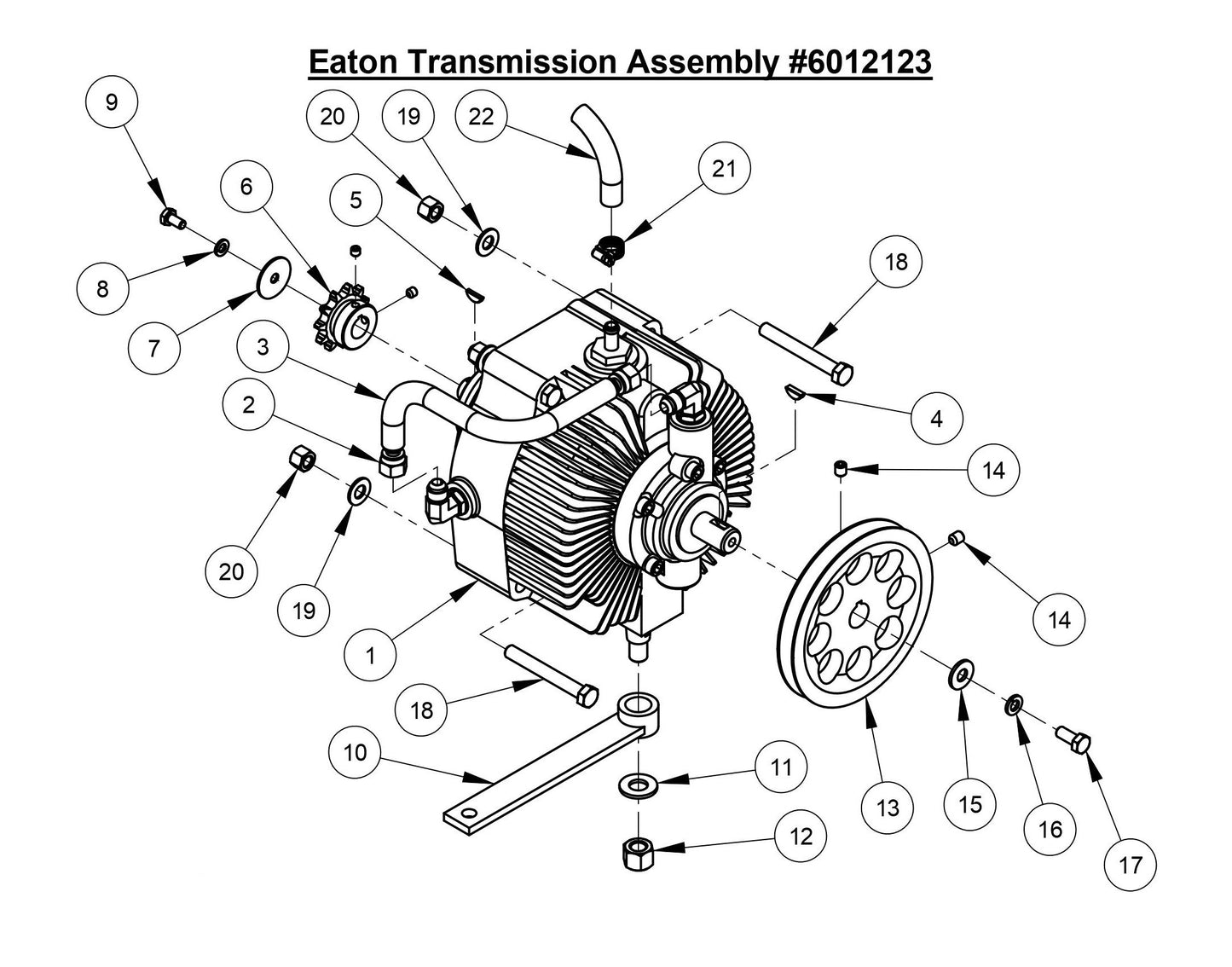 CC3700E Eaton Transmission Assembly