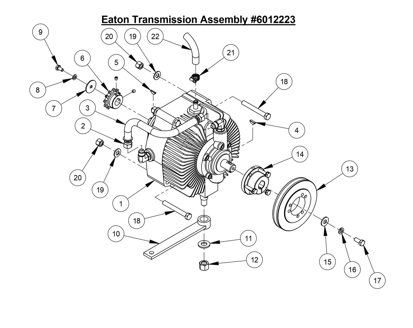 CC3700E-3 Eaton Transmission Assembly