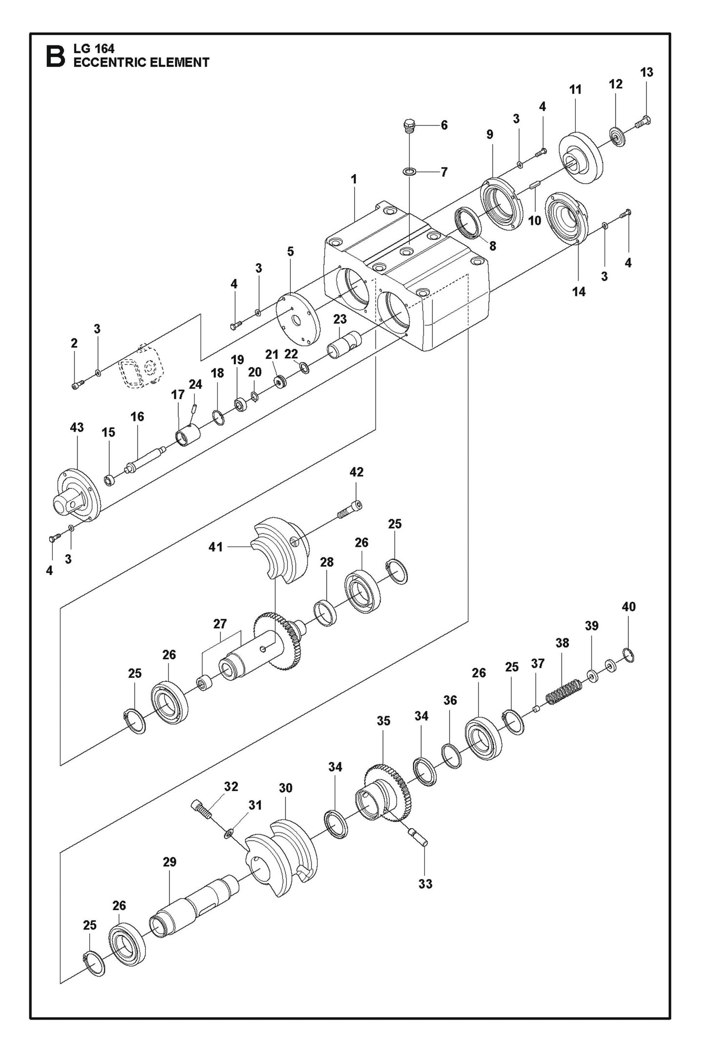 Eccentric Element Parts For LG 164 Diesel By Husqvarna
