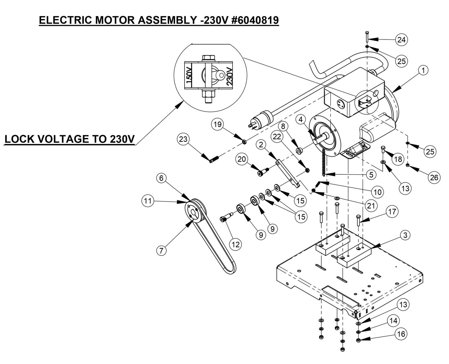 CC125XL-EE (Electric Motor Assembly)