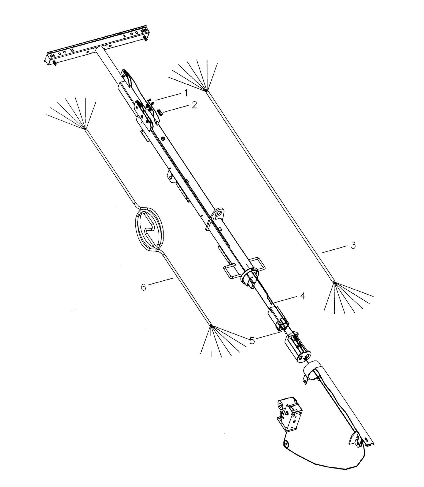 Maxi-Lite 15330 and 20330-Electric Winch Tower Cable Routing Parts By Allmand
