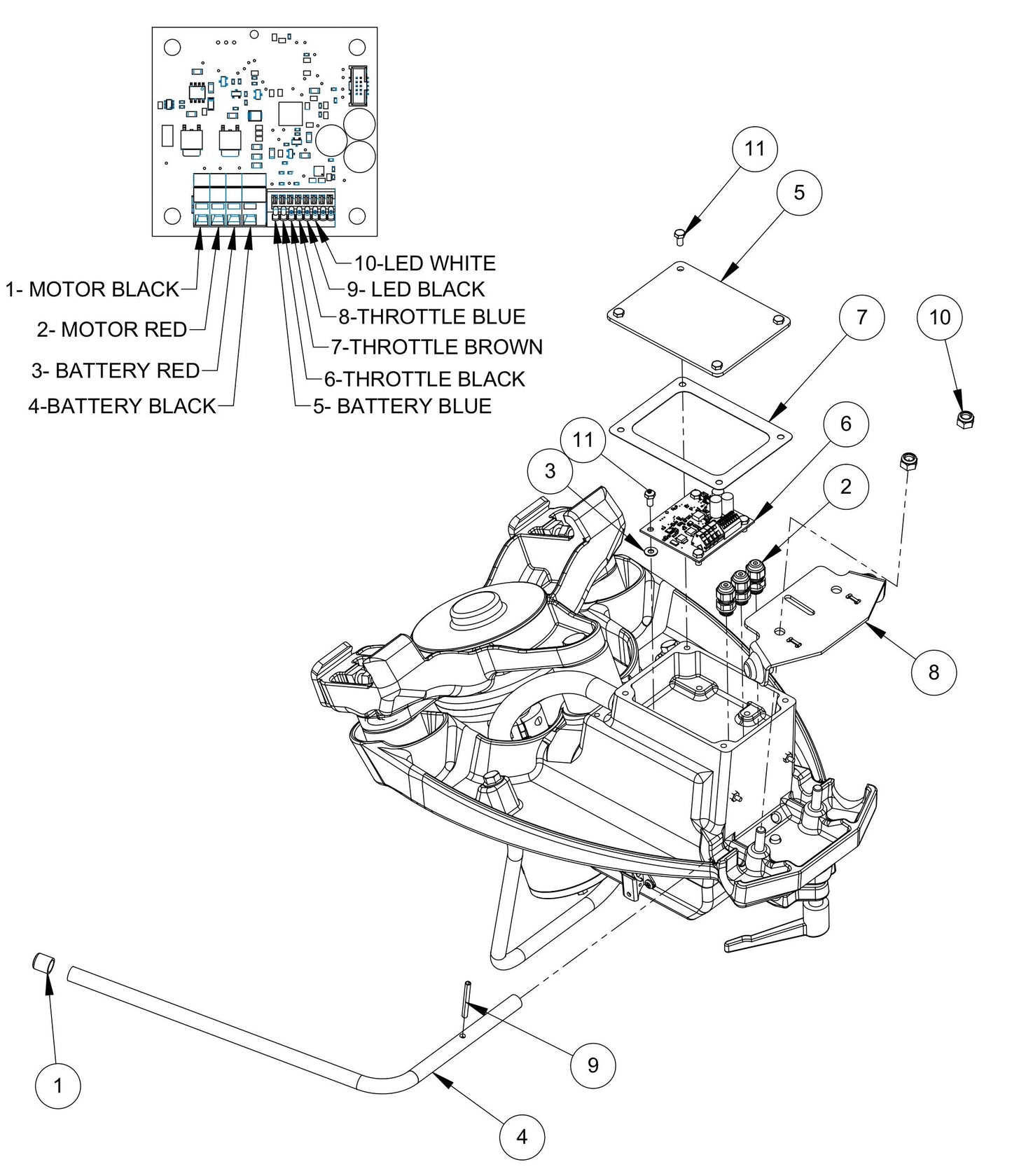 MBW-EWS500 Electrical Assembly Parts By MBW