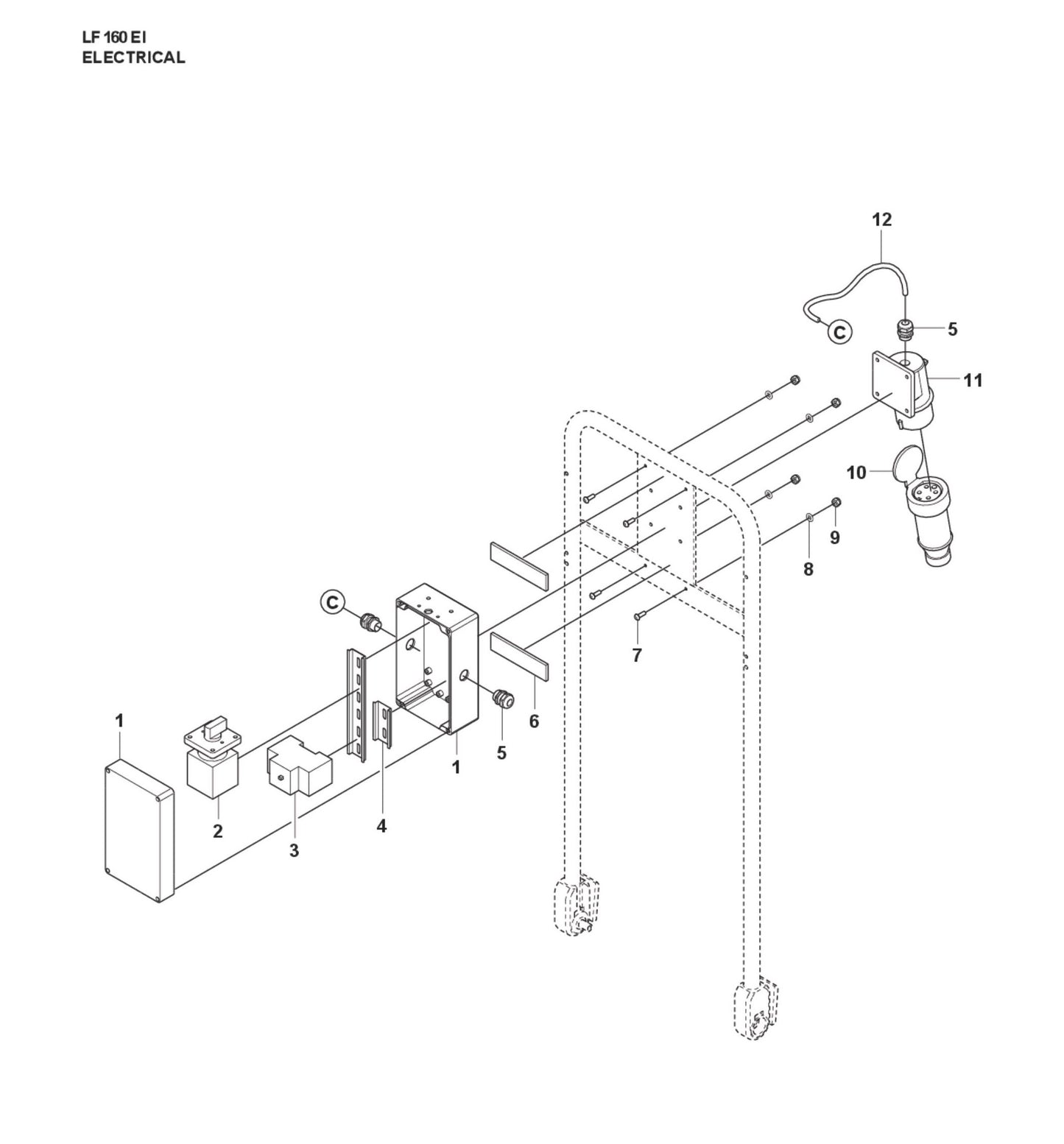 Electrical Parts For LF 160 Corded By Husqvarna