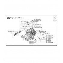 Engine Hose and Pump Parts for FS4800 D By Husqvarna