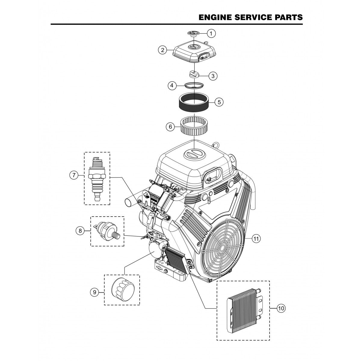 HHNG4 HHNG5 Engine Service Parts