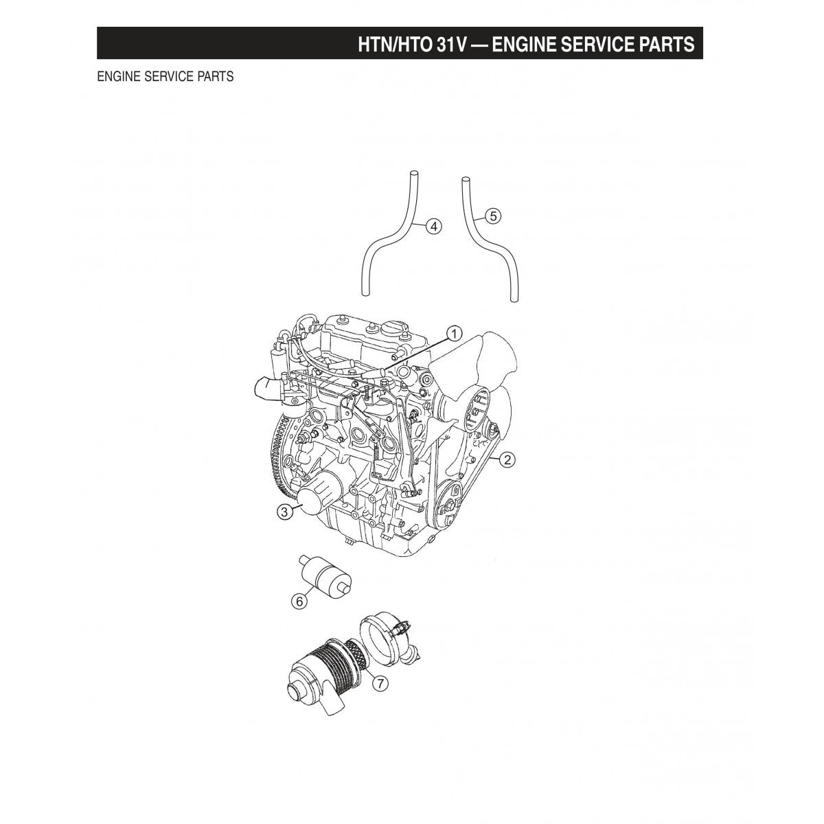 HTN-31VTCSL5 HTO-31VTCSL5 Engine Service Parts