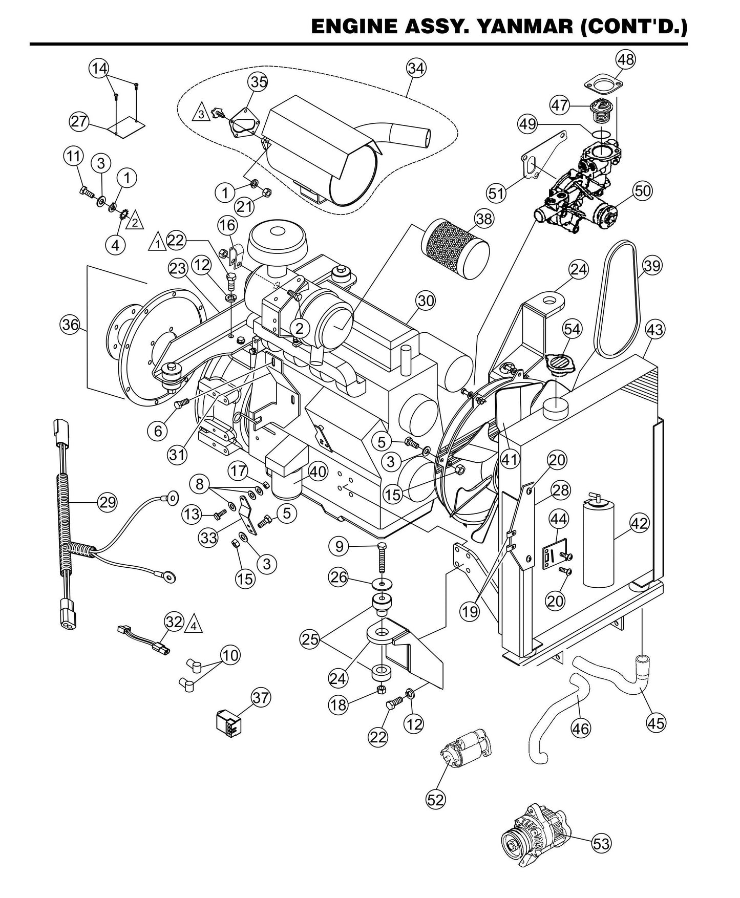 STX55J6-Y6 Engine Assembly Yanmar (Cont'D)