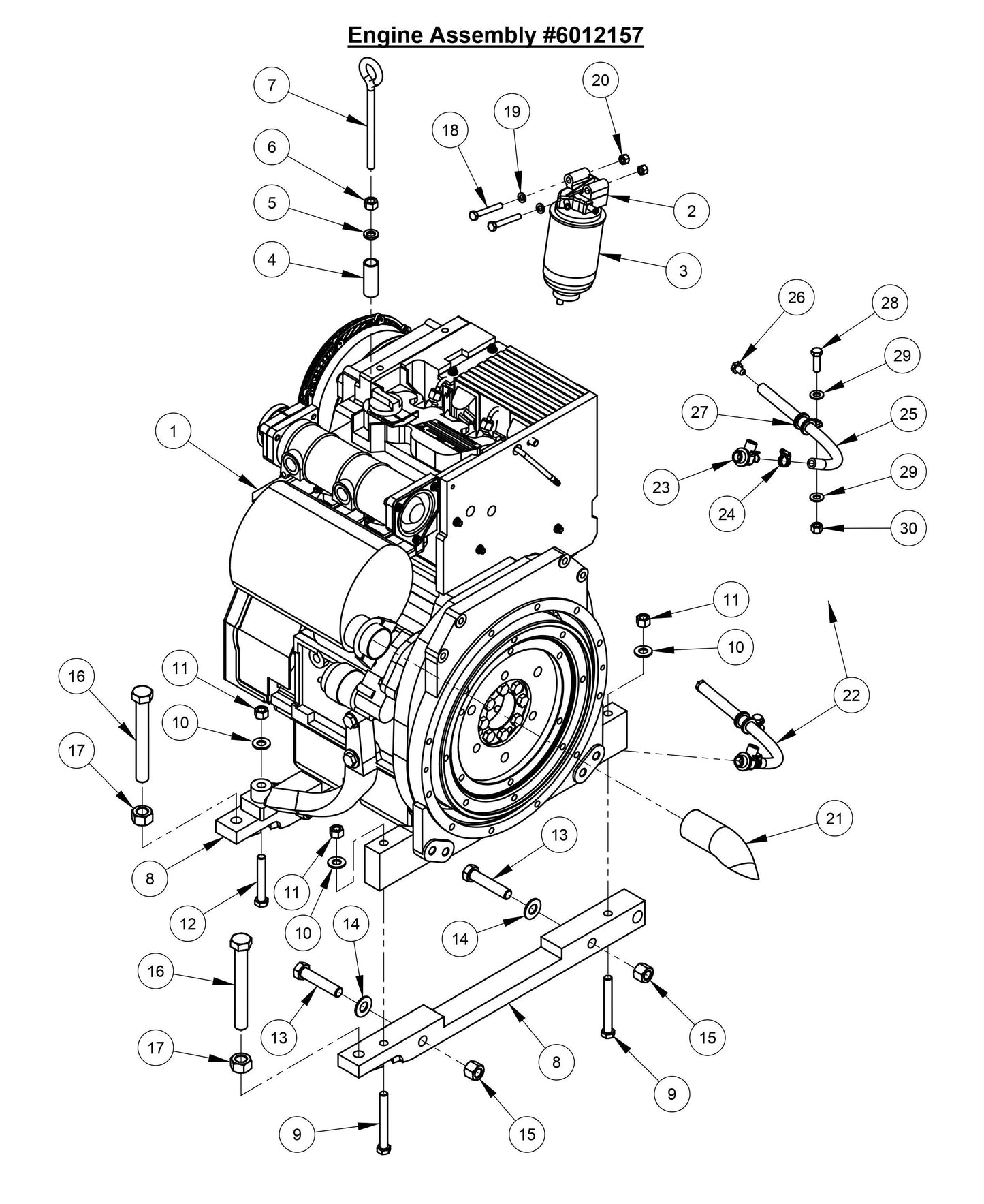 CC3728 Engine Assembly