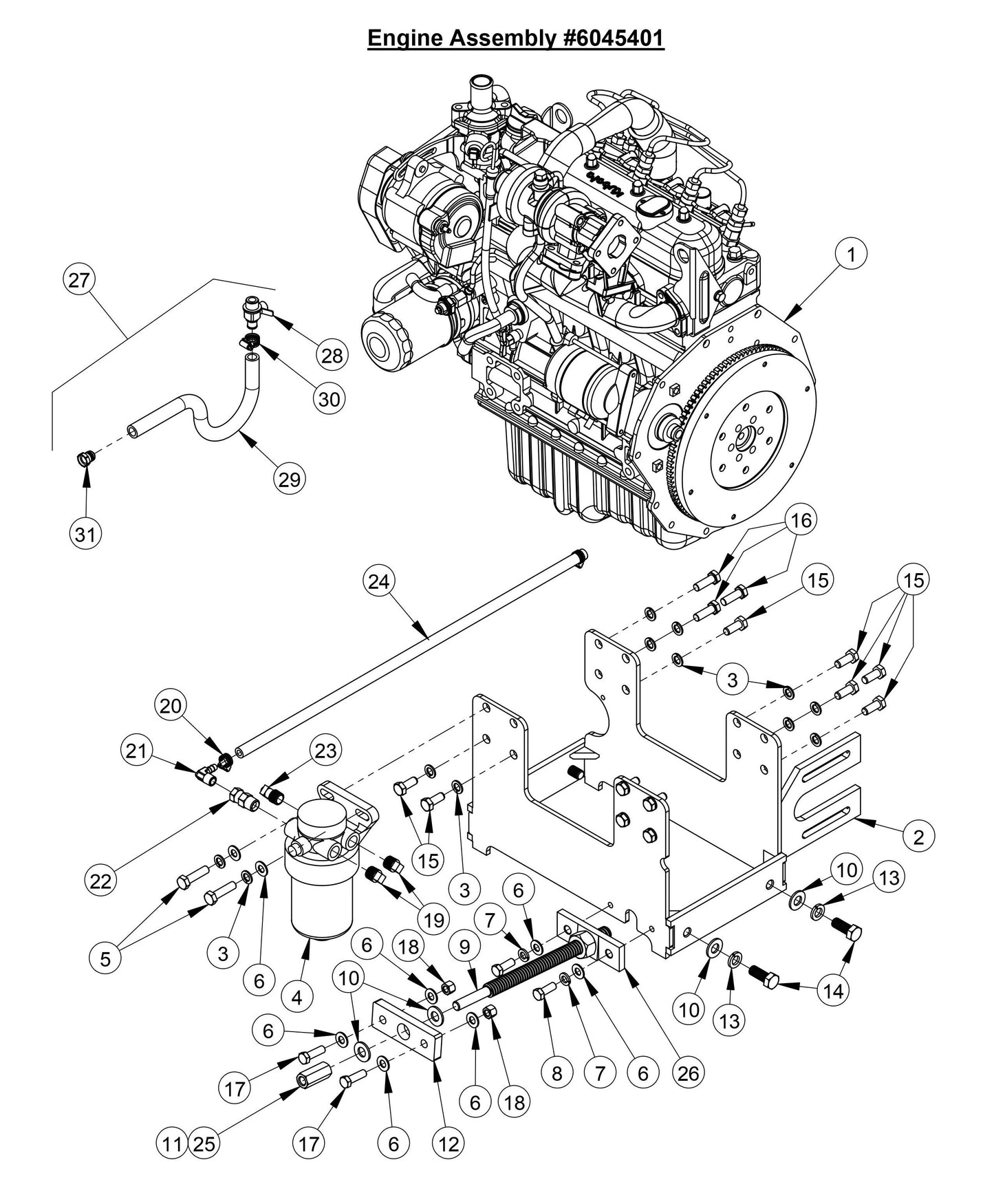 CC4144DXL Engine Assembly