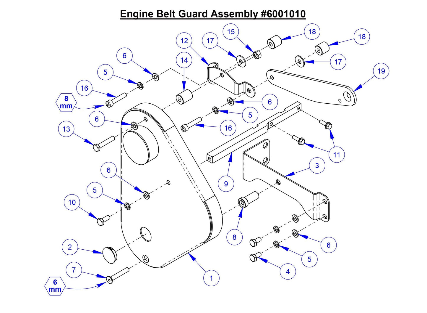 CC5049 Engine Belt Guard Assembly
