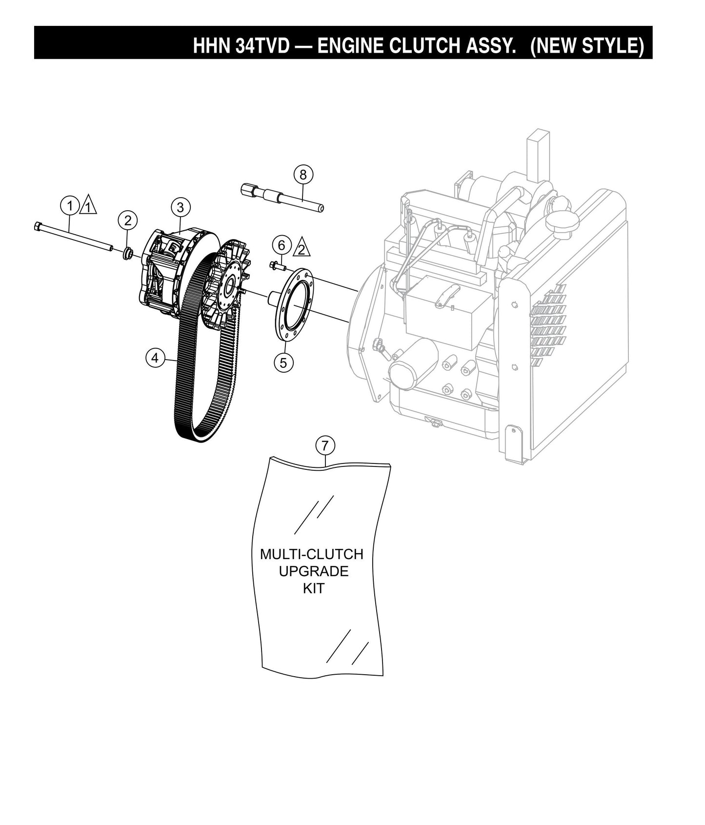 HHN-34TVD Engine Clutch Assembly (New Style)