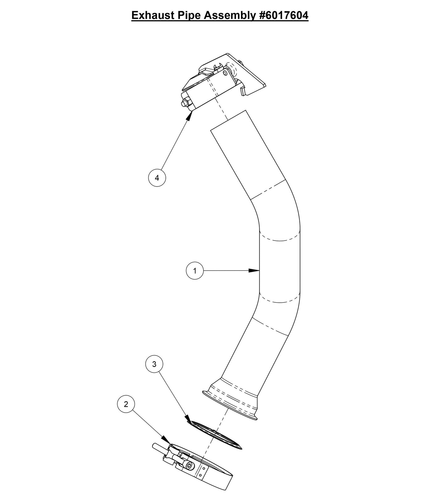 CC7574DD Exhaust Pipe Assembly