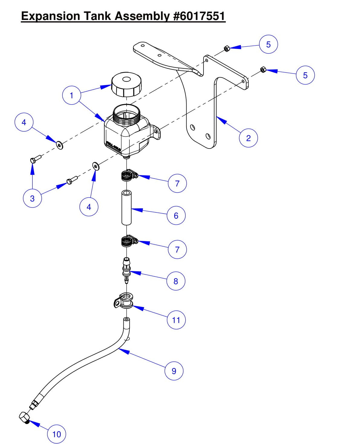 CC7574DK Expansion Tank Assembly