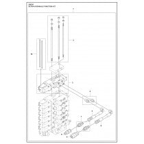 Extra Hydraulic Function Kit Parts for DXR 95 By Husqvarna