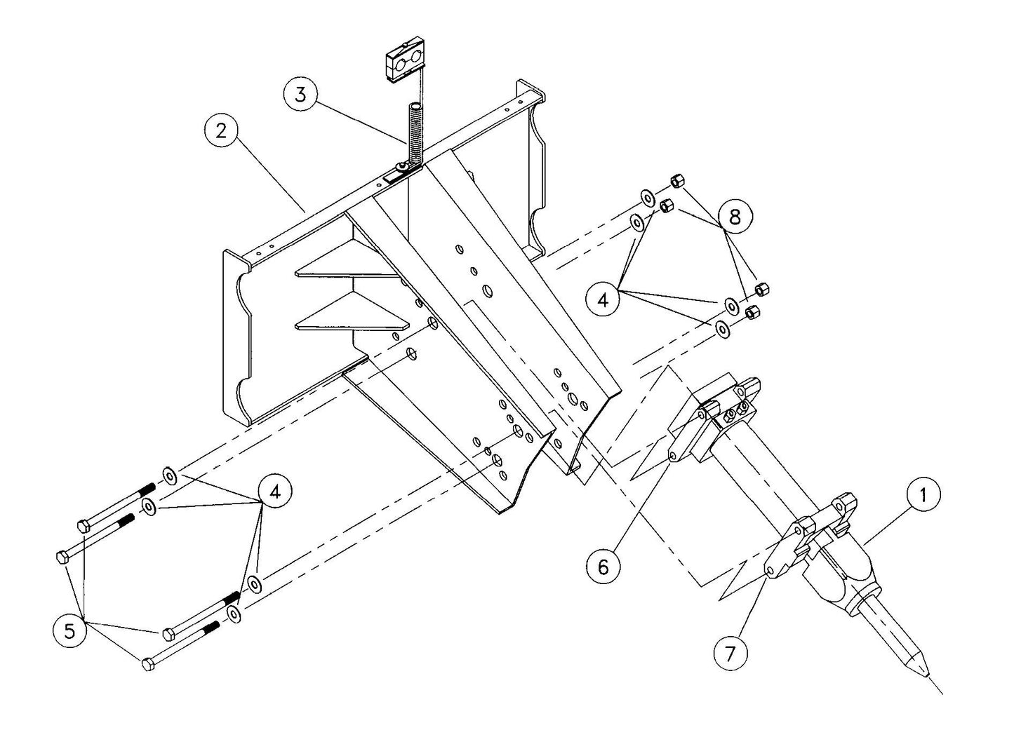 KF4 (Serial No.1001-5000) Open Style One-Piece Rigid Assembly Parts