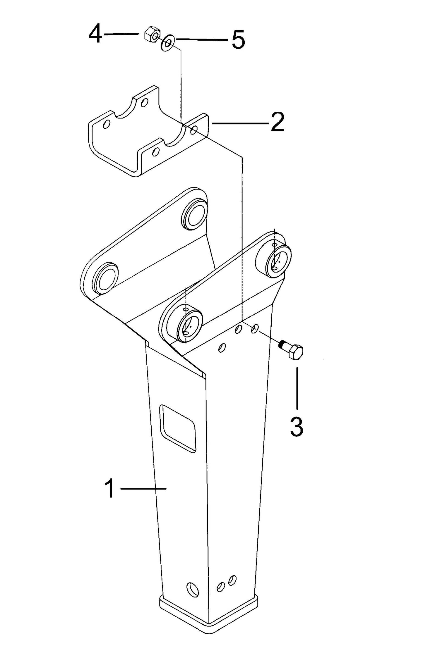 KF4 (Serial No.1001-5000) Cradle Mounting Assembly Parts