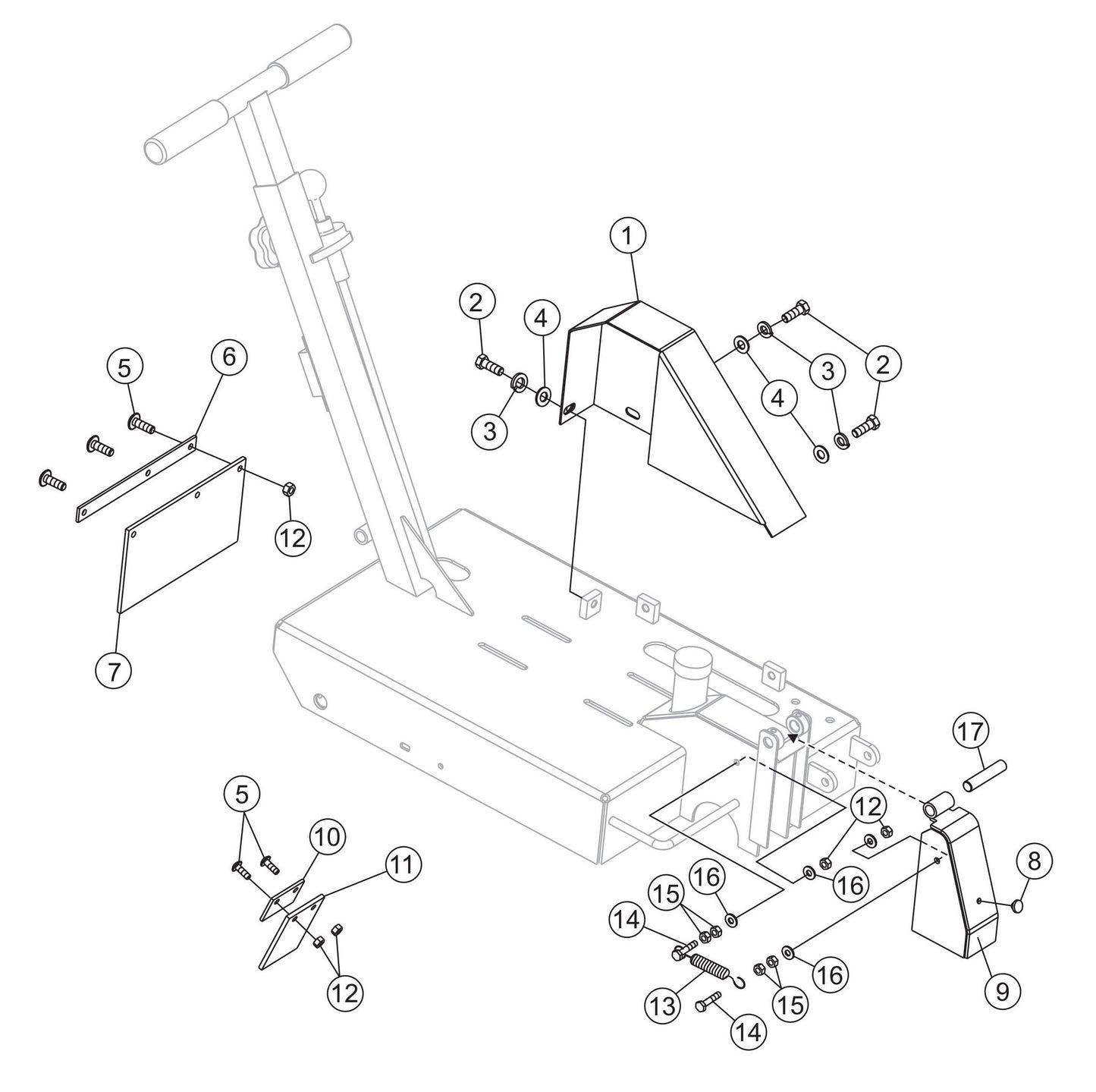 Guards Assembly Parts For FCG1-6HA Series by Multiquip