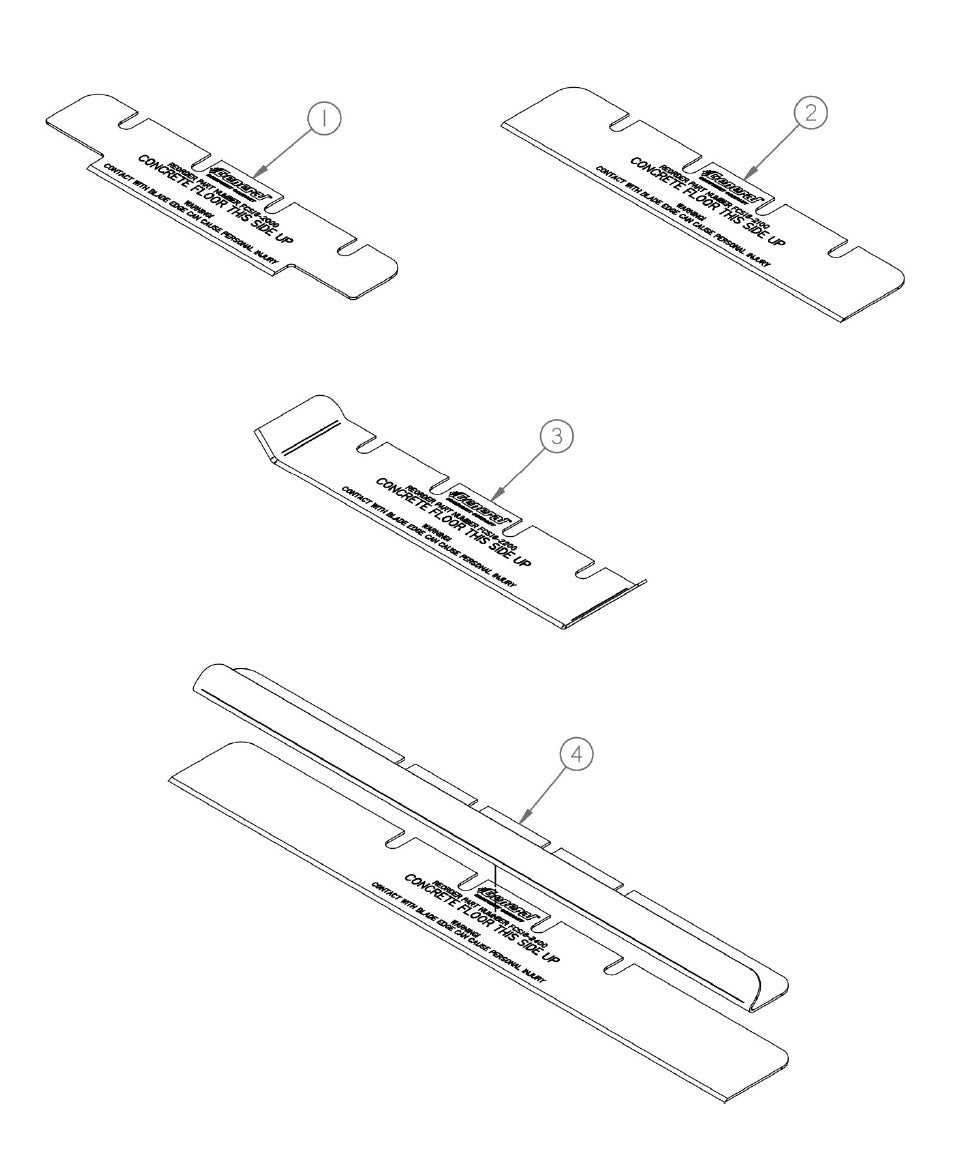 FCS18 Replacement Cutting Blades FCS18 Floor Covering Scraper Parts By General Equipment