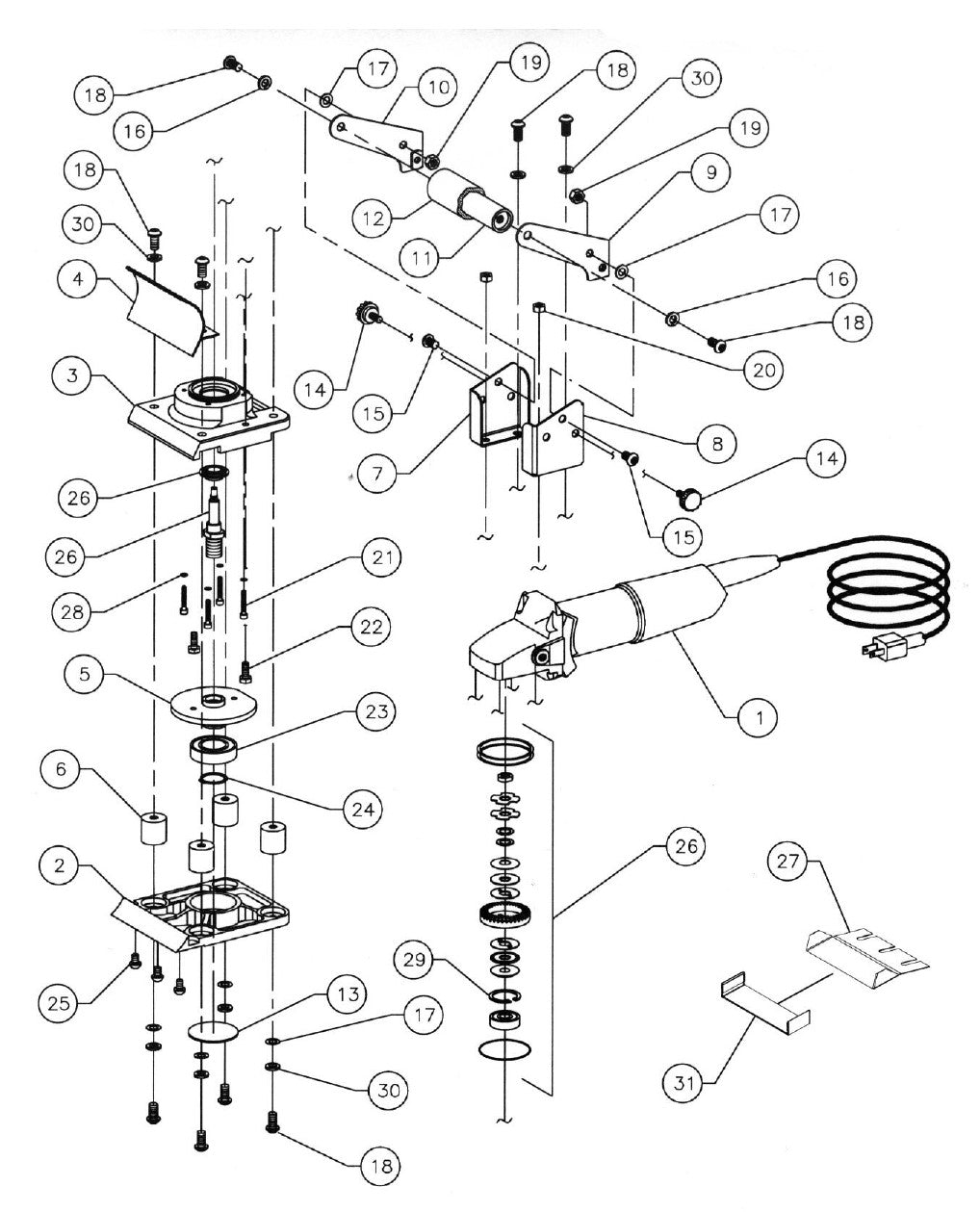 FCS5AC Floor Covering Scrapper Parts by General Equipment