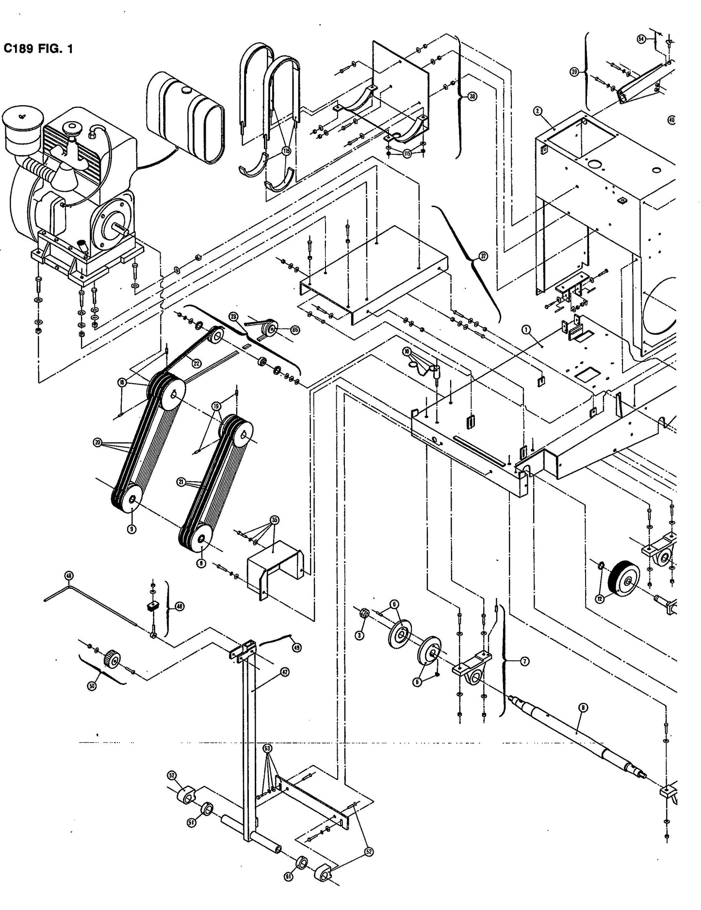 C189 Diagram 1A Parts By Norton Clippers