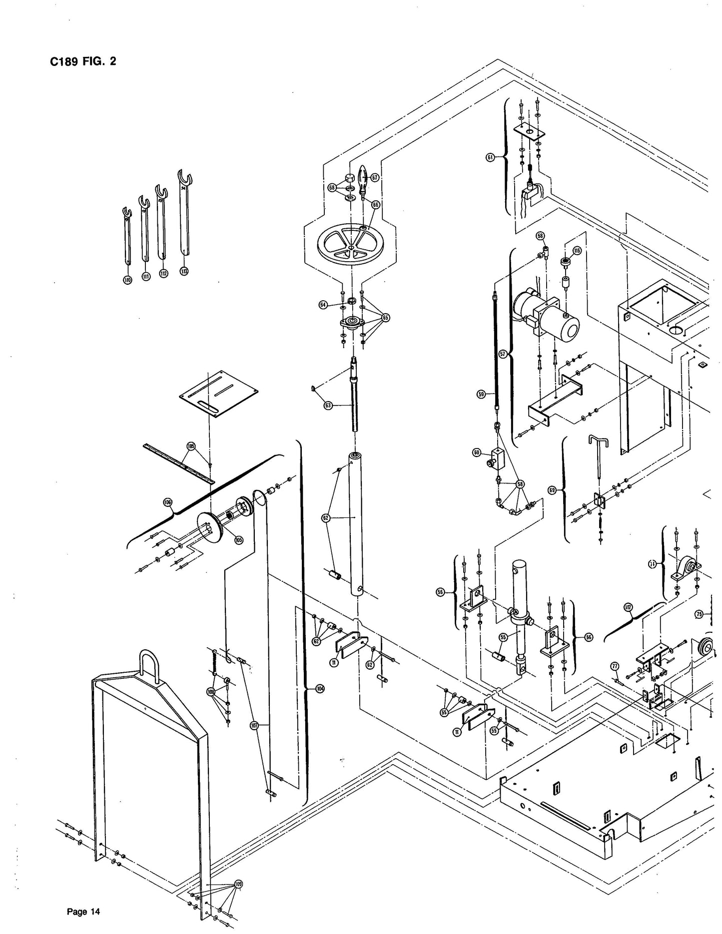 C189 Diagram 1D Parts By Norton Clippers