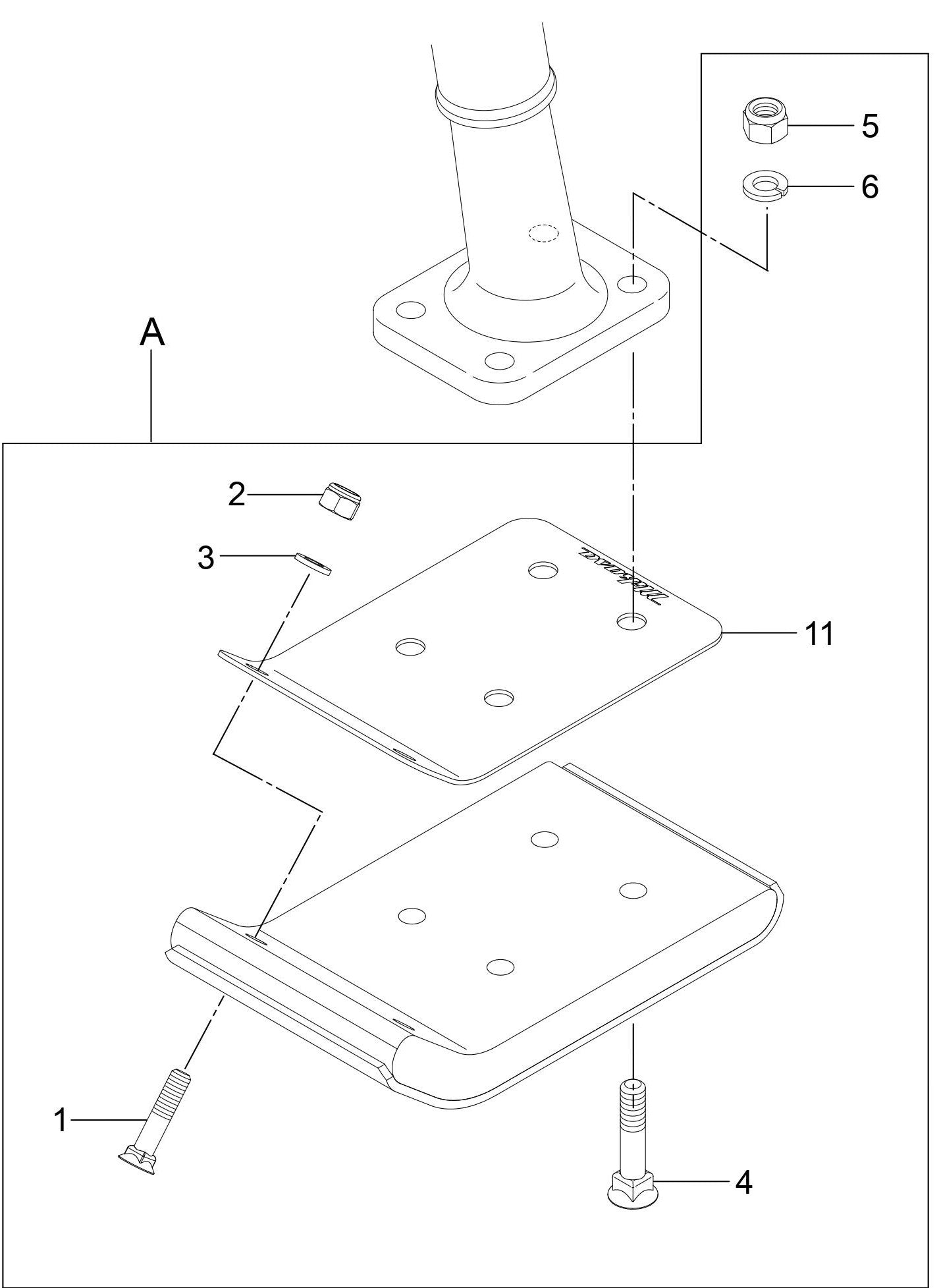 MTR40HF Foot Assembly Parts
