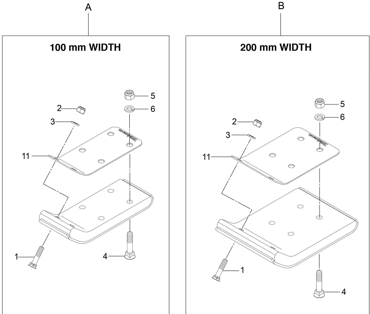 MTR40HF Foot(option)  Assembly Parts