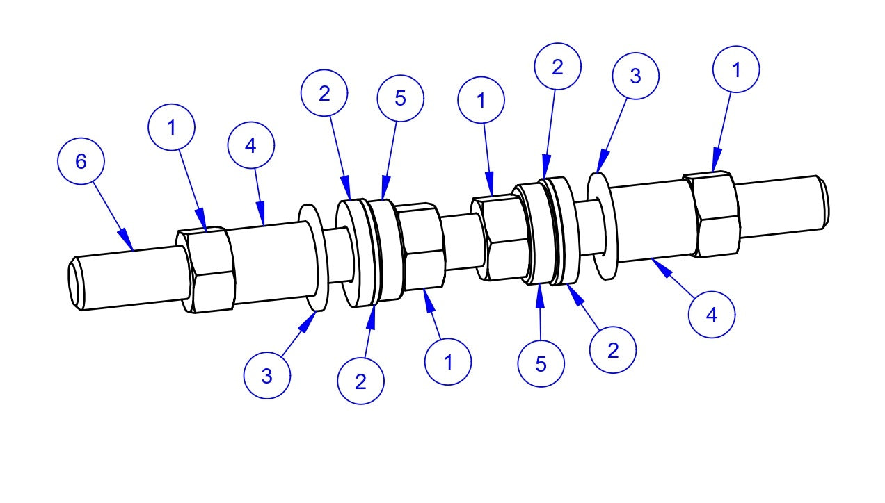 VLP2424, VLP3036 Frame Adjusting Rod Assembly Parts by Allen Engineering