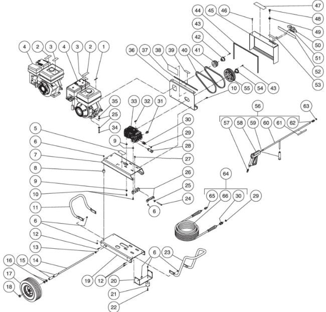 CBA-3003-0MHB/0MRB (sn:0-10202373) Frame Assembly Parts by Mi-T-M
