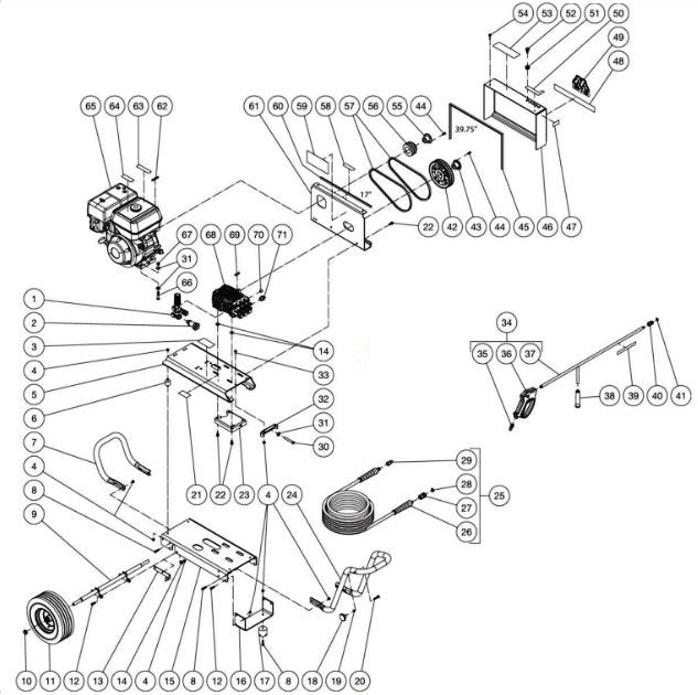 CBA-3003-1MAH (sn:11057622-99999999) Frame Assembly Parts by Mi-T-M