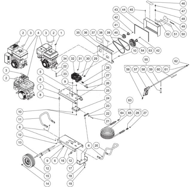 CBA-3504-0MHB (sn:10239172-10734403), CBA-3504-0MVB (sn:10239172-99999999) Frame Assembly Parts by Mi-T-M