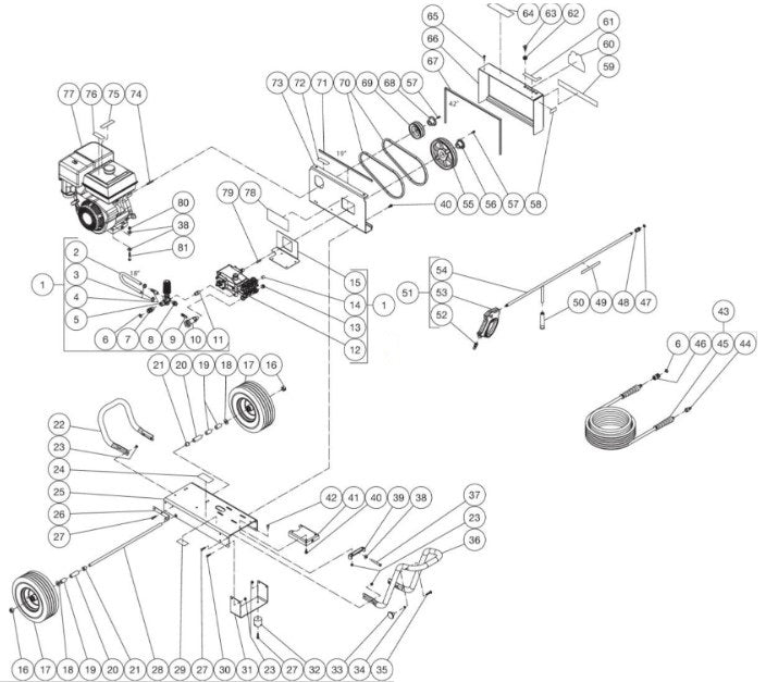 CBA-4004-1FHC (sn:0-99999999) Frame Assembly Parts by Mi-T-M
