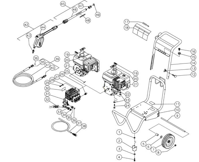 CD-2003-2MHC/2MVC (sn:0-1016627) Frame Assembly Parts by MI-T-M