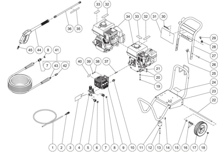 CD-2003-2MHC/2MVC (sn:1016628-99999999) Frame Assembly Parts by MI-T-M